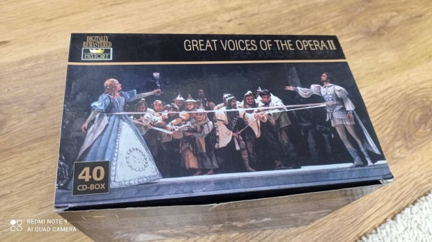Great Voices of the opera II. - vlogats - 40 db. -os cd box
