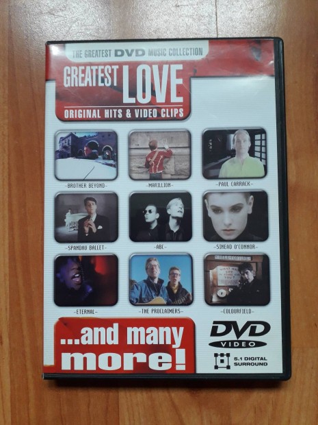 Greatest love- Original Hits&Video clips DVD