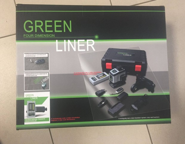 Green Liner 4D Vonallzer zld kofferben 4x360 konzollal, tvirnyt