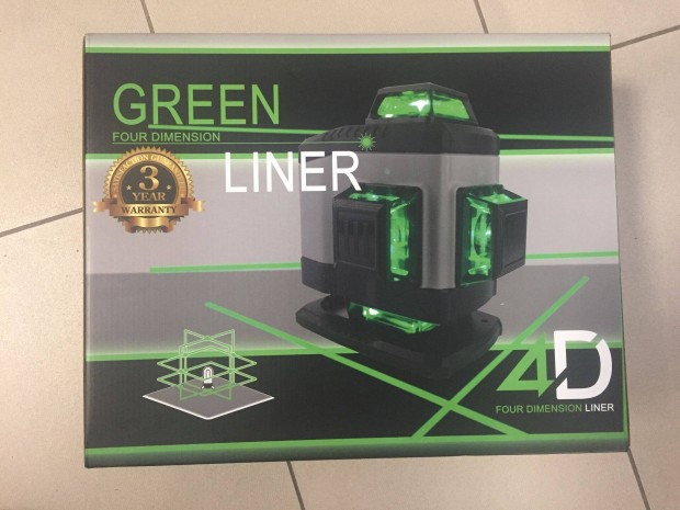 Green Liner 4D Vonallzer zld kofferben 4x360 konzollal, tvirnyt
