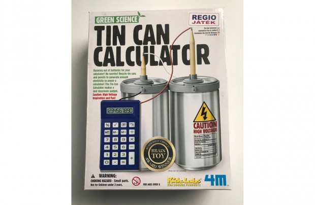 Green science - Tin can calculator / számológép