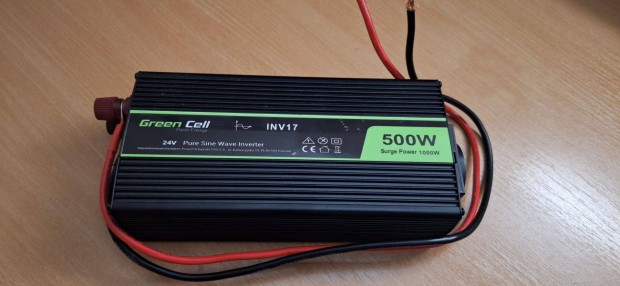 Greencell INV17 auts inverter tiszta szinusz 500W 24V/230V