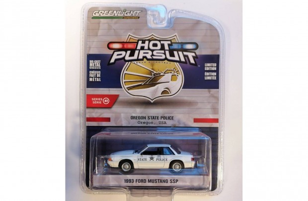 Greenlight 1993 Ford Mustang SSP Hot Pursuit series 41