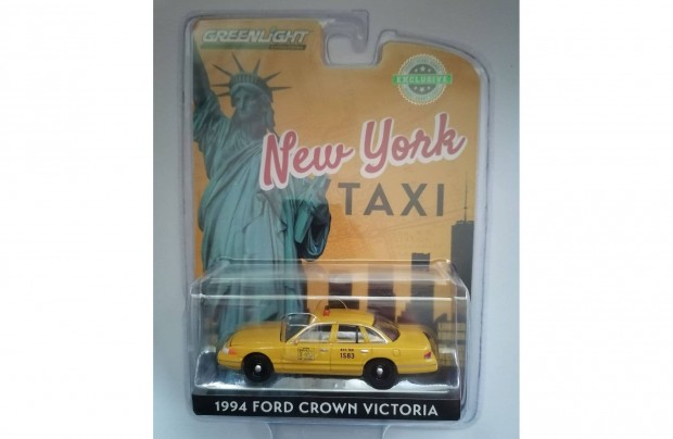 Greenlight 1994 Ford Crown Victoria n.y.c. Taxi, yellow