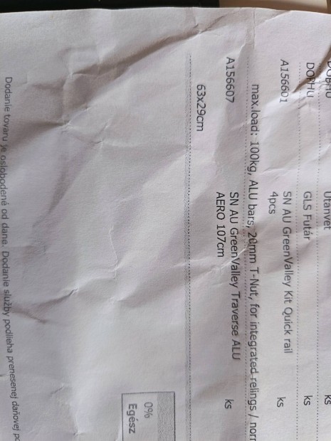 Greenvalley tet�csomagtart� A156601/A156607