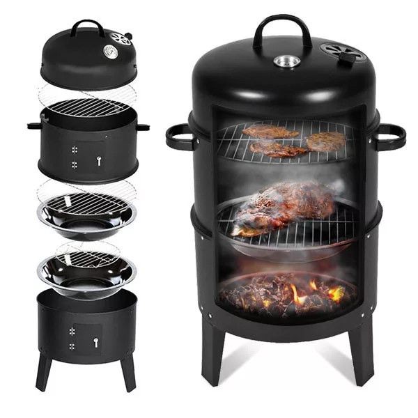 Grill Meister Kansas 3 in 1 / GardenMeister GM 2005 BBQ Smoker Grill
