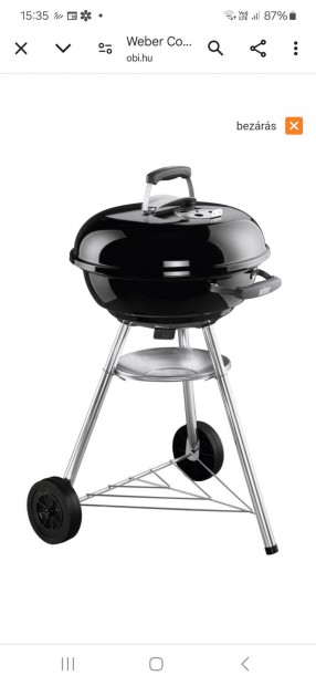 Grill, Weber compact, j, gyri csomagols