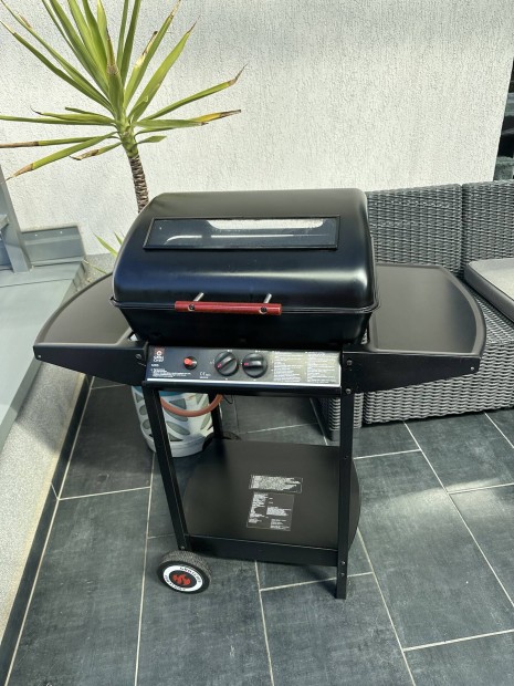Grillező, Gázgrillkocsi Grillchef Landmann védőhuzattal eladó Budán!