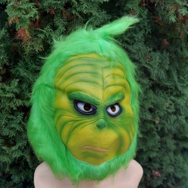 Grinch Karcsonyi szrs gumi maszk