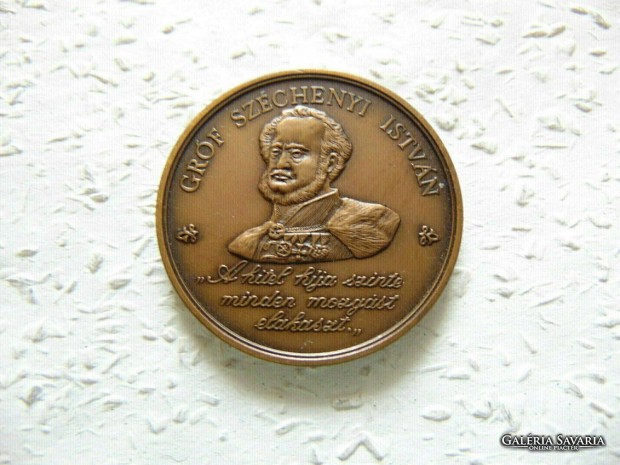 Grf Szchenyi Istvn bronz emlkrem 1989