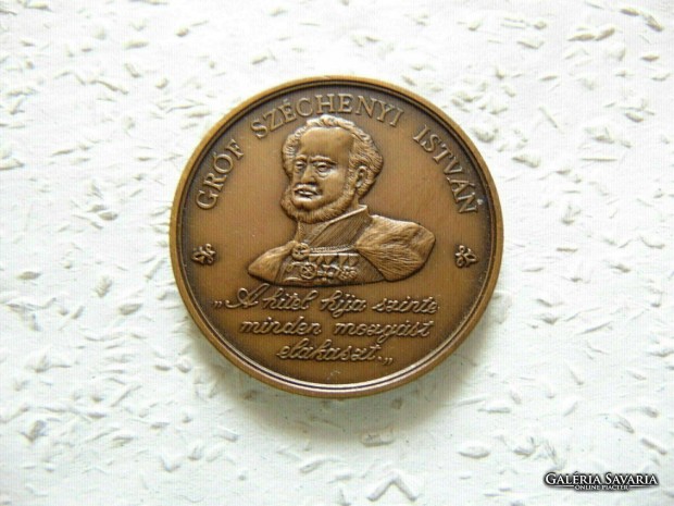 Grf Szchenyi Istvn bronz emlkrem 1989