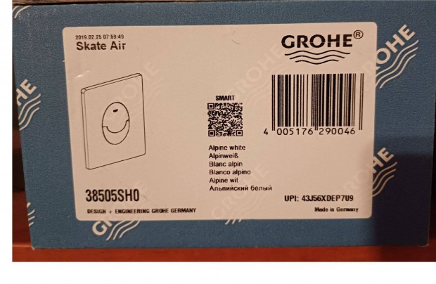 Grohe Skate Air nyomlap, fehr 38505SH0 Elad!