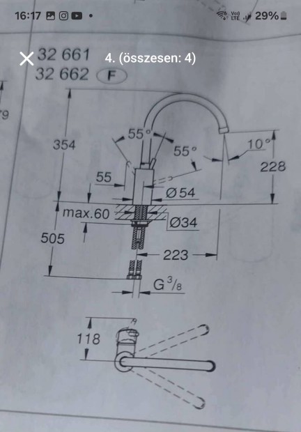 Grohe mosogato csap 