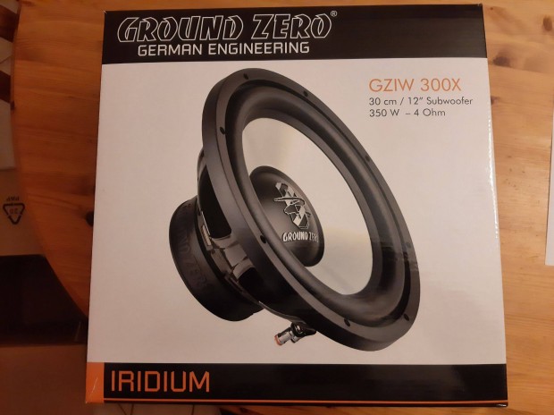 Ground Zero Iridium Gziw 300X Új subwoofer, mélynyomó