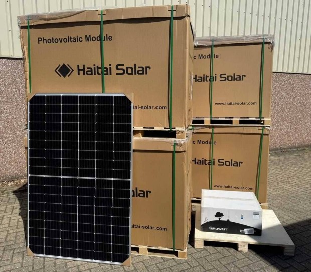 Growatt 40KW inverter és 100 db 410W-os napelem panel eladó