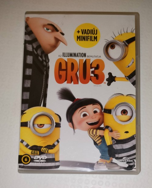 Gru 3 Minyonok dvd