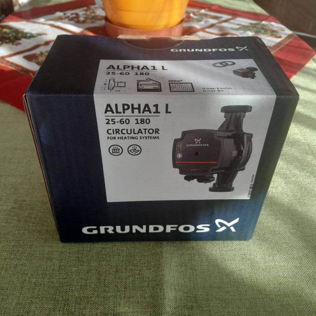 Grundfos Alpha1 L 25-60 180 Keringet szivatty