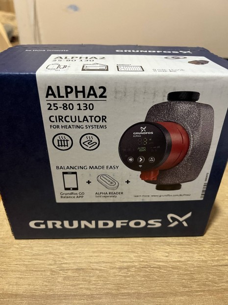 Grundfos Alpha2 25-80 130 1x230V Keringeto szivatty  