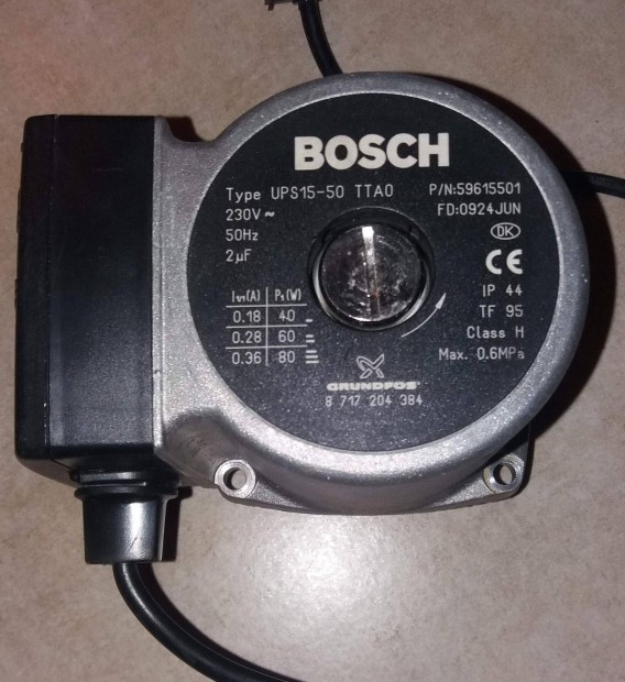 Grundfos Bosch UPS 15-50 TTA0 keringet szivatty gz kazn UPS15-50