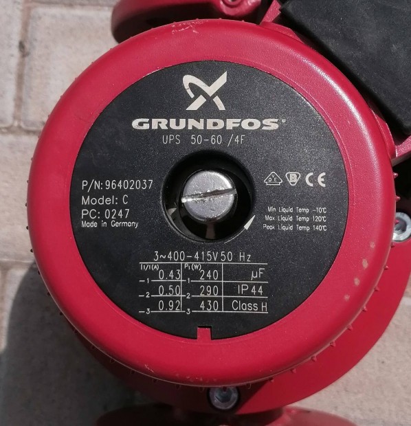Grundfos Grundfos UPS 50-60/4 F 3x400V ftsi keringtetszivatty.