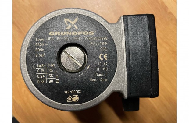 Grundfos UPS 15-50 130 1" keringet szivatty