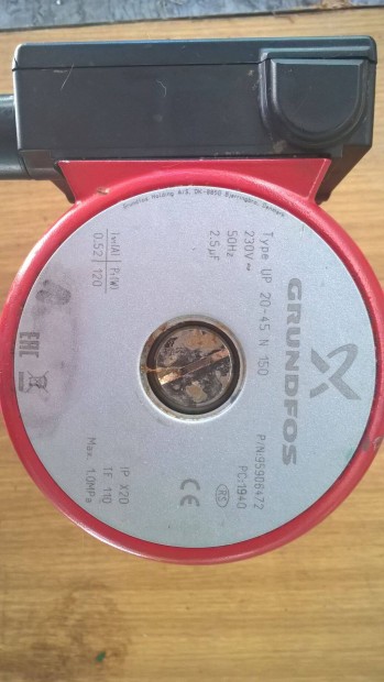 Grundfos UP 20-45 230v-os használt fűtési keringető szivattyú,megkímé
