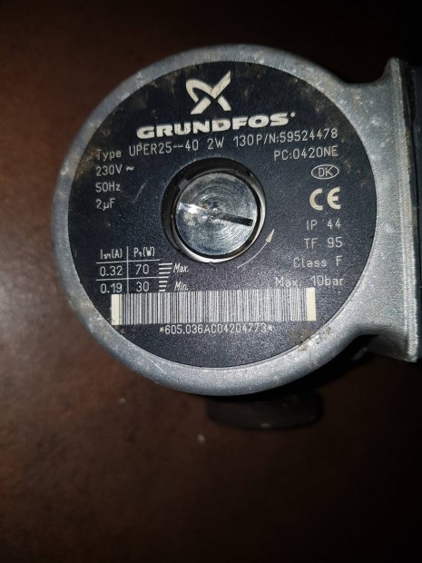 Grundfos upe r 25-40 keringet szivattyu ausztriai rendszerrl