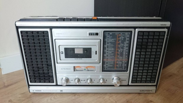 Grundig C9000 Automatic rdismagn retro boombox sztere rdi magn