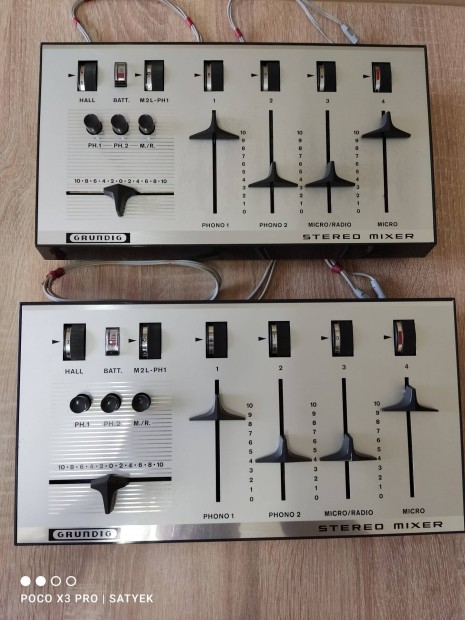 Grundig Stereo mixer s reverb 2-2 darab