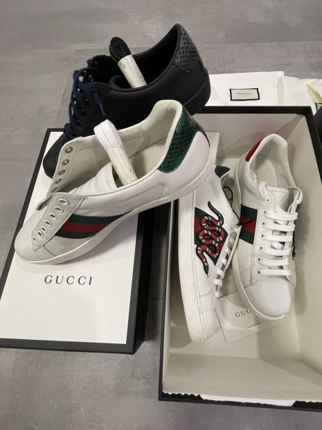 Gucci New Ace Grg Snake Sneaker 8 1/2 (27 cm)