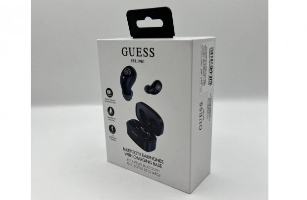 Guess Bluetooth sztereo flhallgat mikrofonnal, fekete, j