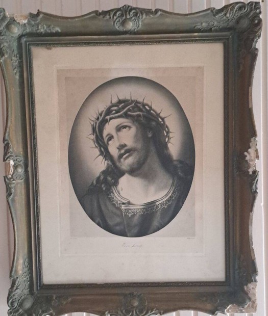 Guido Reni utn metszet: Krisztus a tviskoronban
