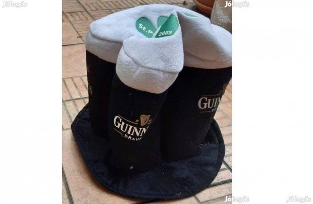 Guinness Guiness srs kalap party buli fekete cilinder