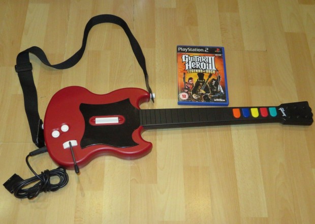 Guitar Hero 3 + Red Octane Gibson gitr PS2/Playstation 2