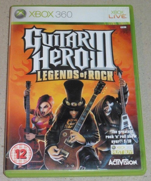 Guitar Hero 3. - Legends Of Rock Gyri Xbox 360 Jtk Akr Flron