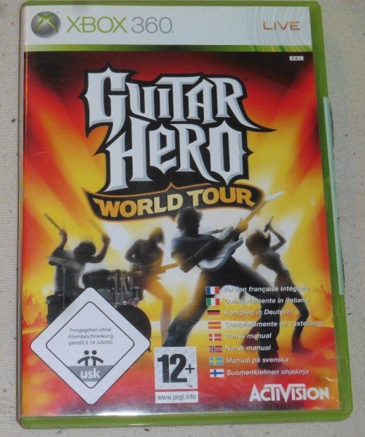 Guitar Hero 4. World Tour (dobhoz is) Gyri Xbox 360 Jtk