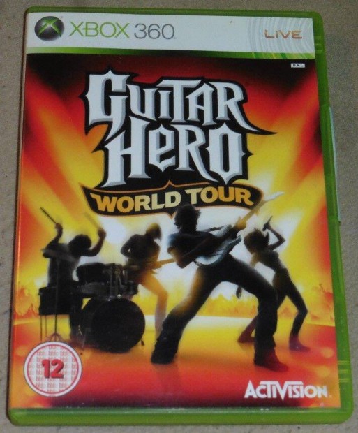 Guitar Hero 4. World Tour (dobhoz is) Gyri Xbox 360 Jtk