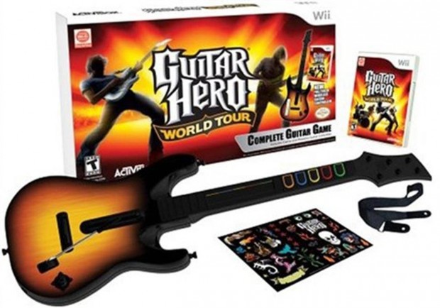 Guitar Hero World Tour (With Guitar) Nintendo Wii jtk