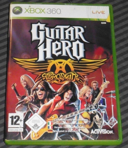 Guitar Hero - Aerosmith Gyri Xbox 360 Jtk Akr Flron