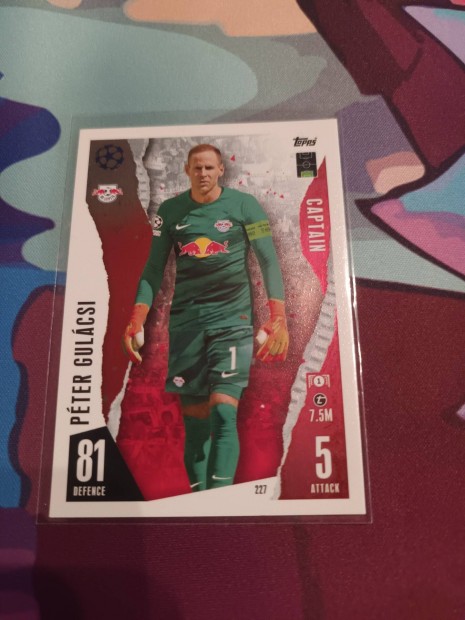 Gulcsi Pter Topps Match Attax Focis Krtya Lepzig