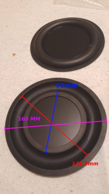 Gumi passive membrn hangszor 4db