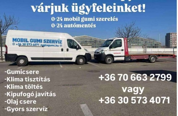 Gumiszerelőt keresünk
