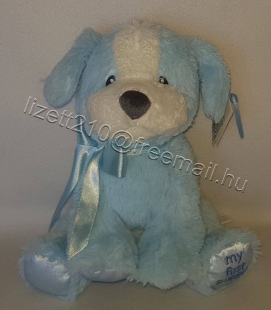 Gund baby Els� pl�ss kutyusom k�k kutya pl�ss my first puppy c�mk�s