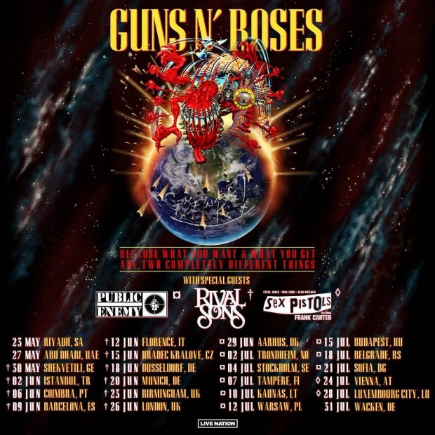 Guns N Roses kiemelt llojegy Budapest koncert