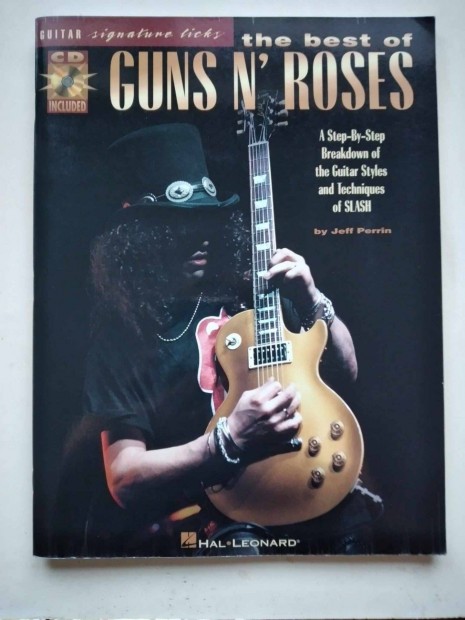 Guns N' Roses "signature liks" gitrtab kotta CD-vel