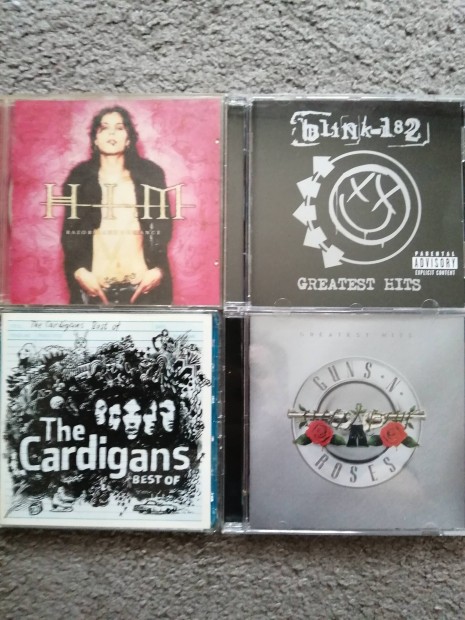 Guns 'n Roses, HIM, Cardigans s Blink 182 CD 