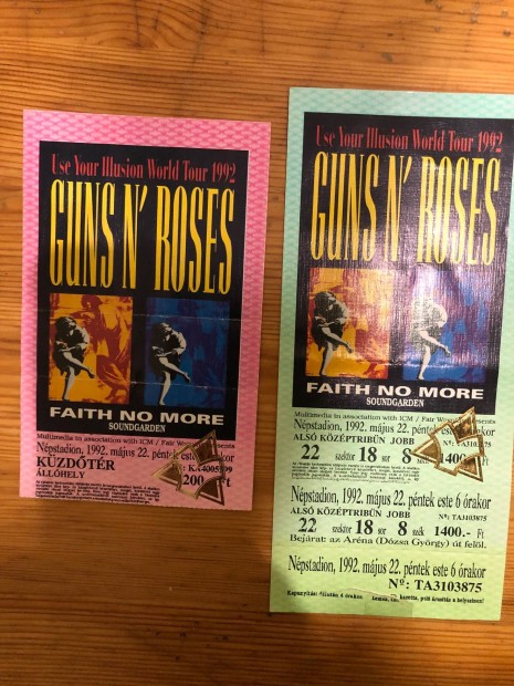 Guns n Roses koncert jegy