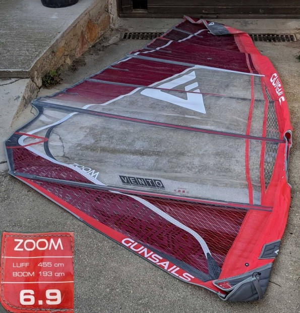 Gunsails Zoom 6.9 windsurf vitorla eladó féláron