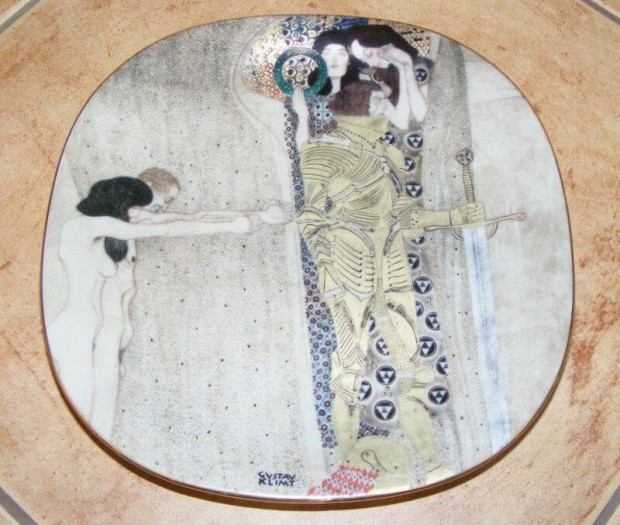 Gustav Klimt porceln falitnyr, dsztnyr