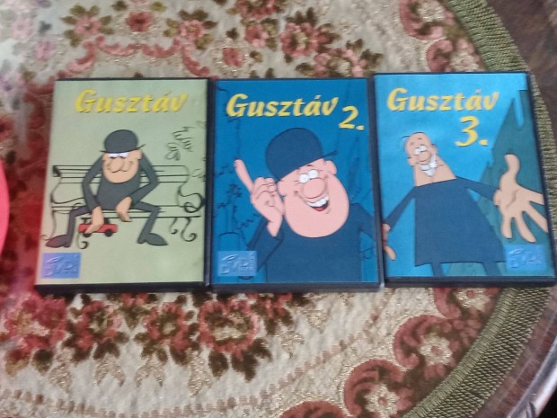 Gusztv mese dvd 1 - 2 - 3 egyben , 4000ft buda